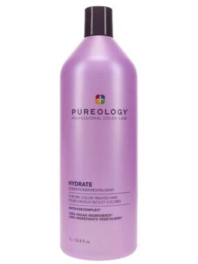 Pureology Hydrate Conditioner Liter For Dry Color Treated Hair 33.8 oz BRAND NEW